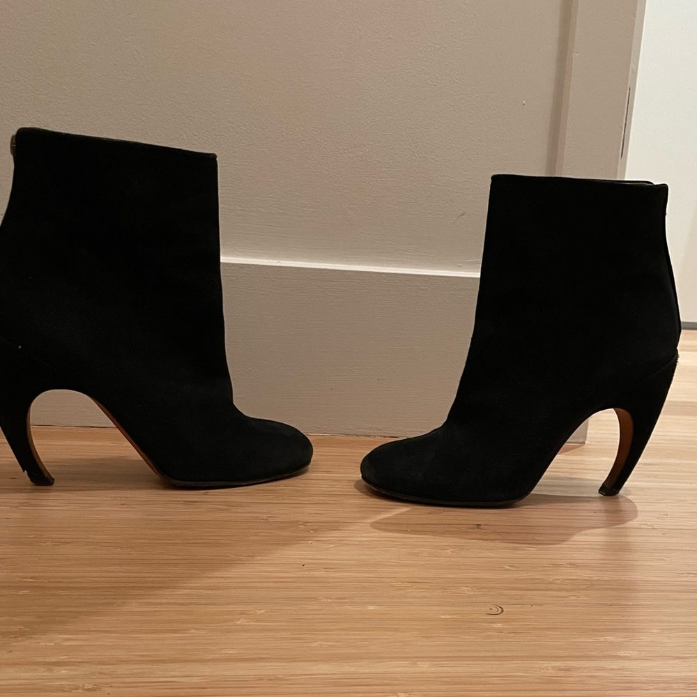 Givenchy,  Luxury Designer black suede ankle boots